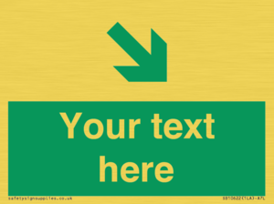 Custom Safe condition: Green Down right arrow